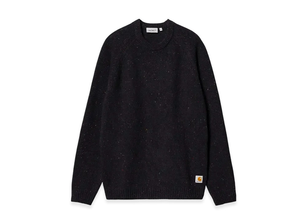 Carhartt WIP Anglistic Sweater "Dark Navy Speckled"