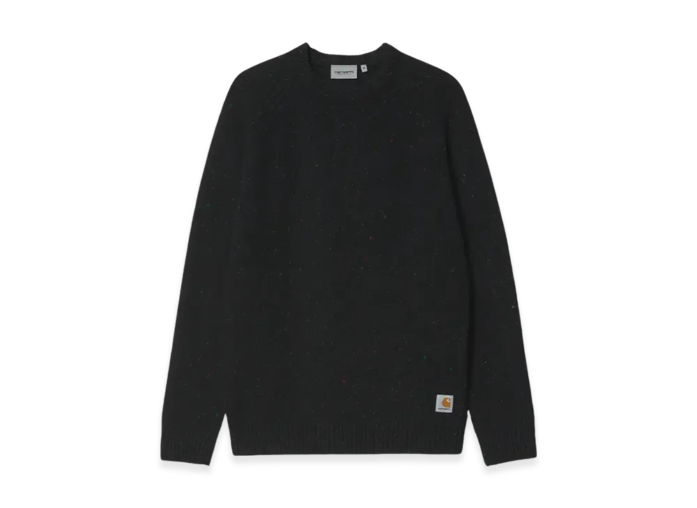 Carhartt WIP Anglistic Sweater "Black Speckled"