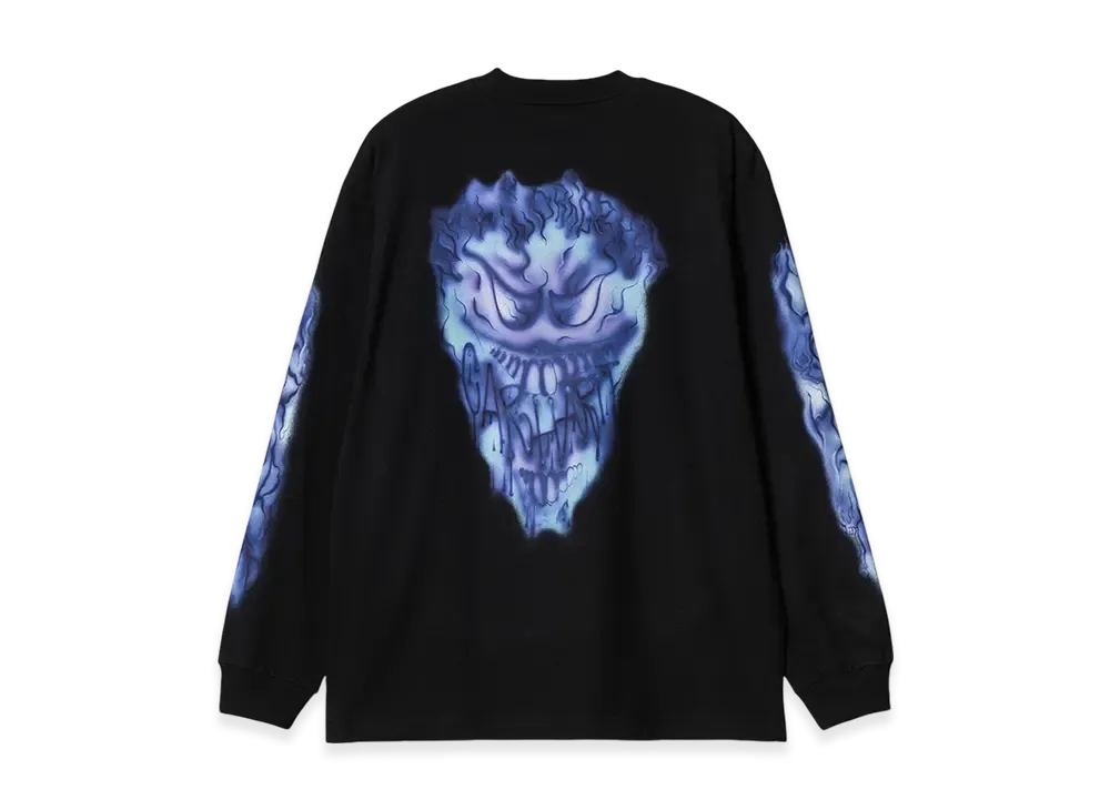 Carhartt WIP Babybrush Grin Long Sleeve T-Shirt "Black"