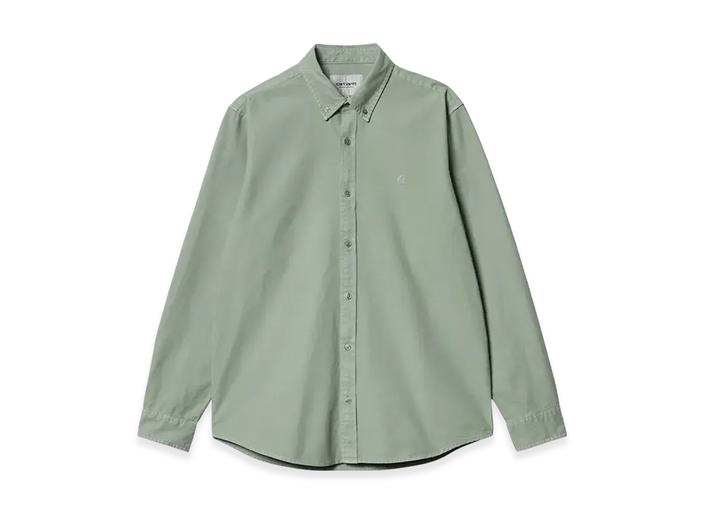 Carhartt WIP Bolton Shirt "Glassy Teal Garment Dyed"