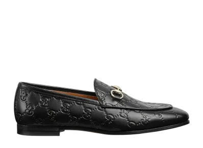 GUCCI Women's Jordaan Loafer "Black Leather"