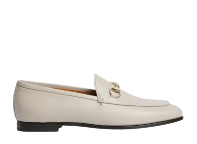 GUCCI Women's Jordaan Loafer "Light Grey Leather"