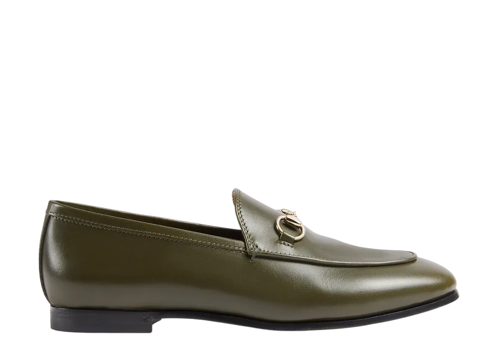 グッチ ウィメンズ ヨルダーン ローファー "ダークグリーンレザー"