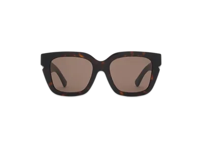 Burberry Inlaid Check Square Sunglasses "Tortoiseshell"