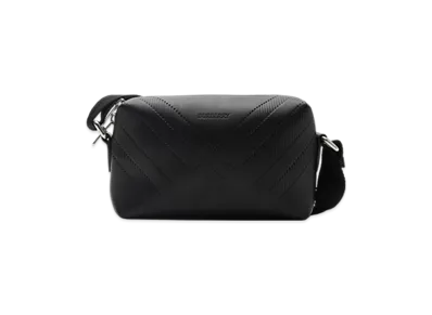 Burberry Embossed Check Crossbody Bag "Black"