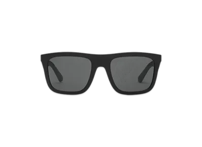 Burberry Embossed Check Square Sunglasses "Black"