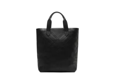 Burberry Embossed Check Tote "Black"
