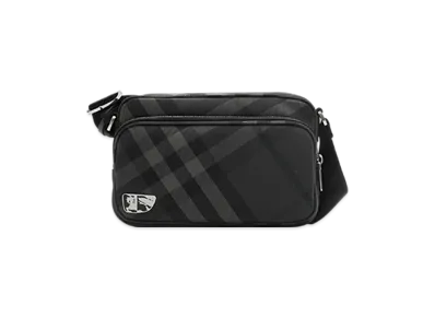 Burberry Grid Crossbody Bag "Charcoal"