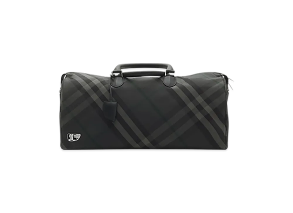 Burberry Grid Duffle Bag "Charcoal"