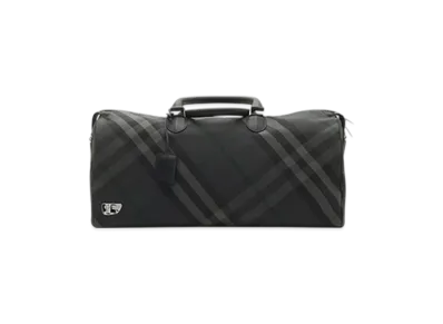 Burberry Grid Duffle Bag "Charcoal"