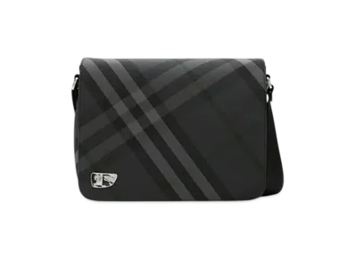 Burberry Grid Messenger Bag "Charcoal"