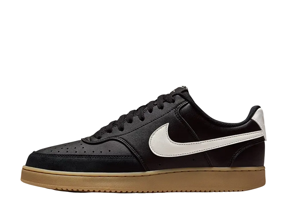 ナイキ コートビジョン ロー "ブラック/ガムライトブラウン/セイル"