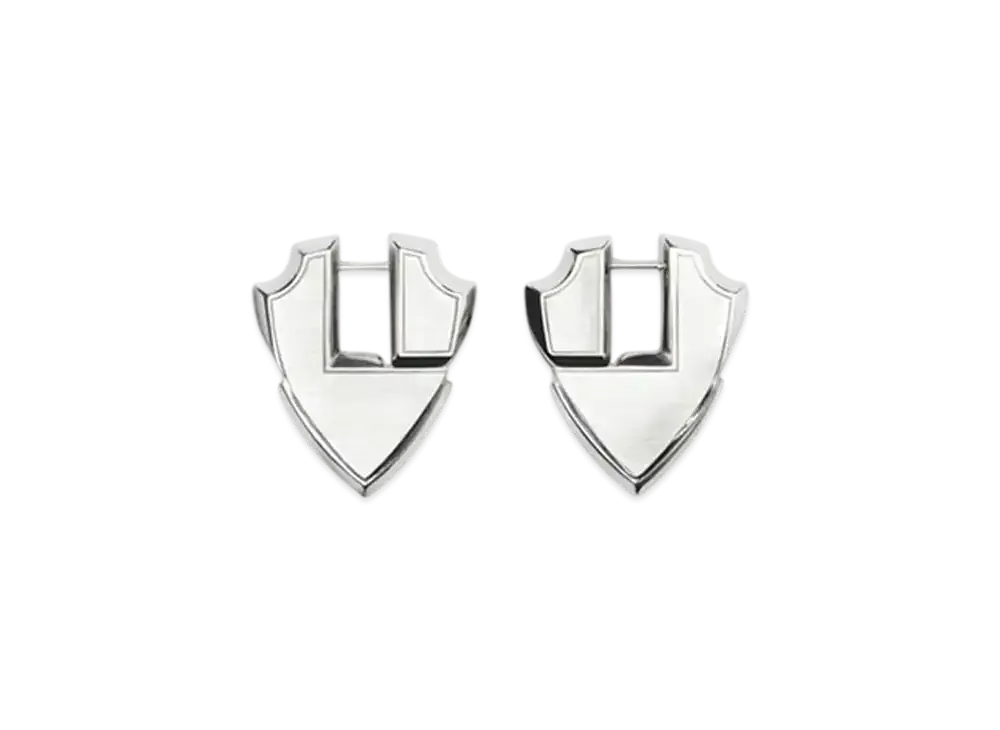 Burberry Shield Earrings "Silver"