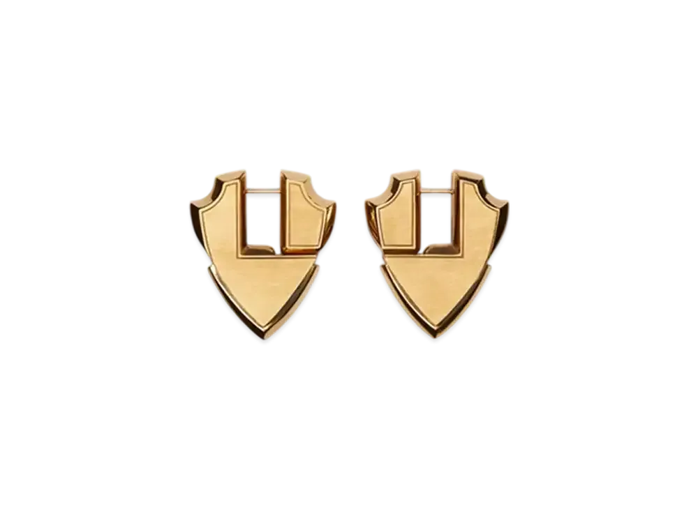 Burberry Shield Earrings "Gold"