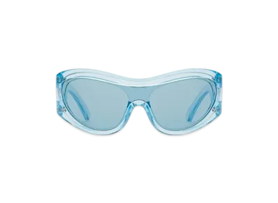 Burberry Shield Cut-out Sunglasses "Pale Blue"
