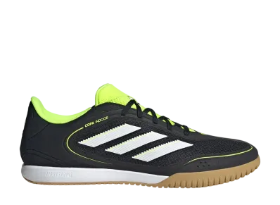 adidas Copa Court League Indoor Cleats "Core Black/Cloud White/Lucid Lemon"