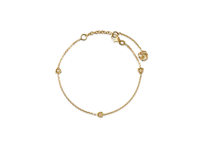 Burberry Shield Chain Bracelet "Gold/Clear"