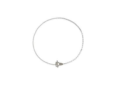 Burberry Shield Necklace "Silver"