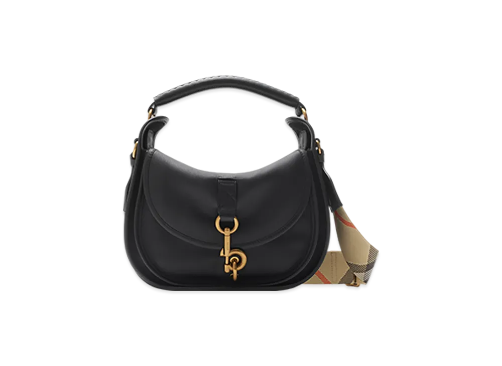 Burberry Small B Clip Messenger Bag "Black"