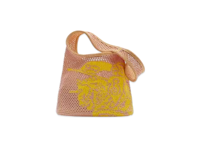 Burberry Small EKD Crochet Bag "Pink/Yellow"
