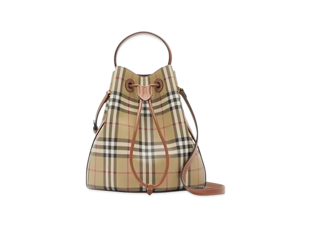 Burberry Small TB Bucket Bag "Archive Beige/Briar Brown"