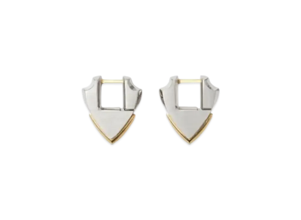Burberry Small Shield Earrings "Silver"
