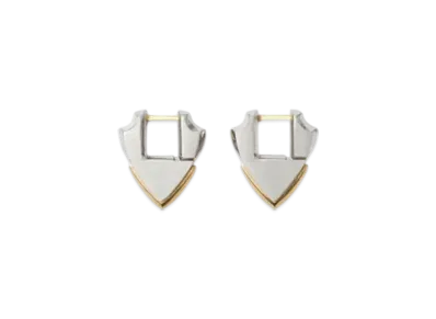 Burberry Small Shield Earrings "Silver"