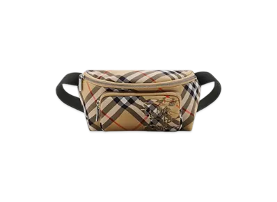 Burberry Small Check Belt Bag "Sand"