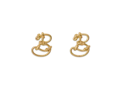 Burberry Small Nautical Knot Stud Earrings "Gold"