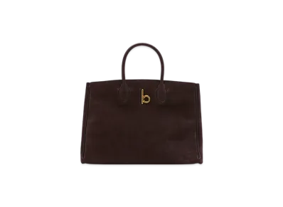 Burberry Small Rocking Horse Tote "Dark Brown"