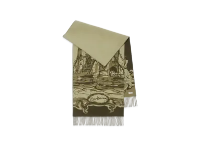 Burberry Tower Bridge Cashmere Scarf "Hunter"