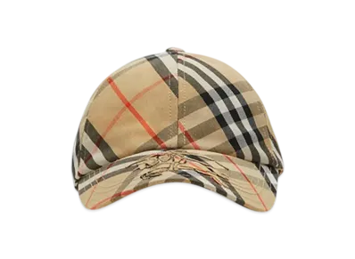 Burberry Check EKD Twill Baseball Cap "Sand"