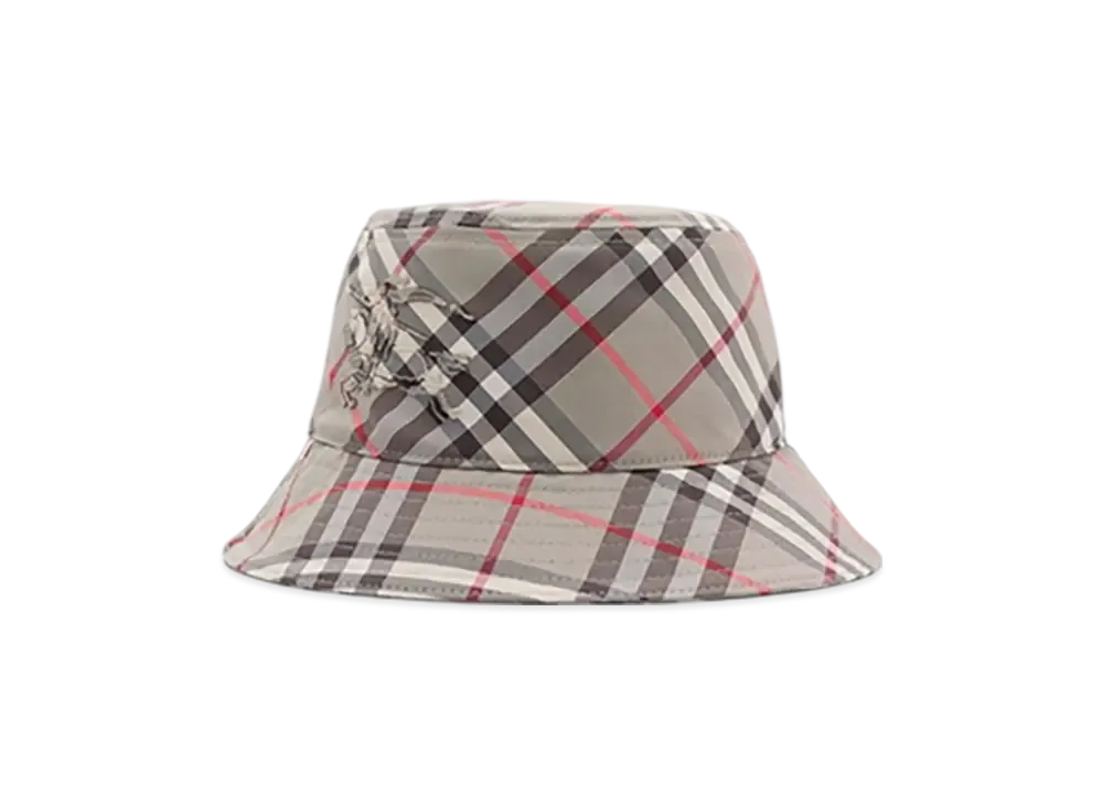 Burberry Check EKD Bucket Hat "Mauve Gray"