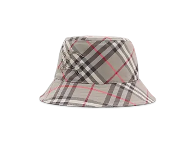Burberry Check EKD Bucket Hat "Mauve Gray"