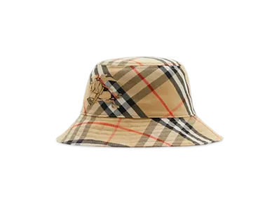 Burberry Check EKD Bucket Hat "Sand"