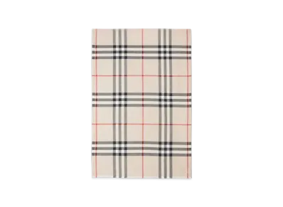 Burberry Check Wool Silk Scarf "Stone"