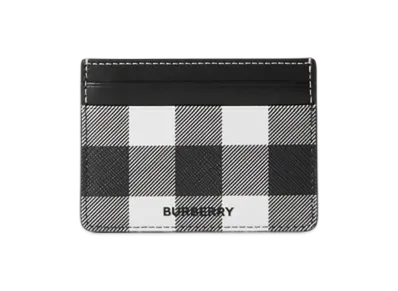 Burberry Check Card Case "Dark Birch Brown"