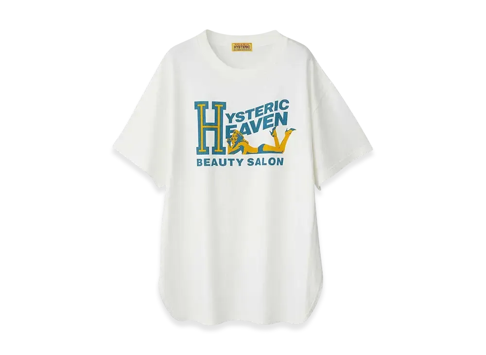 HYSTERIC GLAMOUR H Beauty Salon Oversized T-shirt "White"