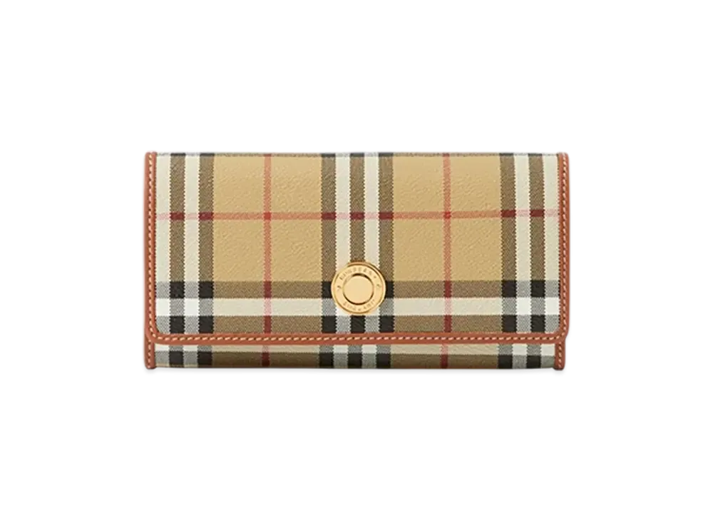 Burberry Check Continental Wallet "Archive Beige"