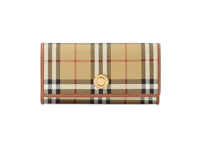 Burberry Check Continental Wallet "Archive Beige"