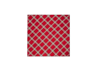 Burberry Check Silk Scarf "Scarlet"