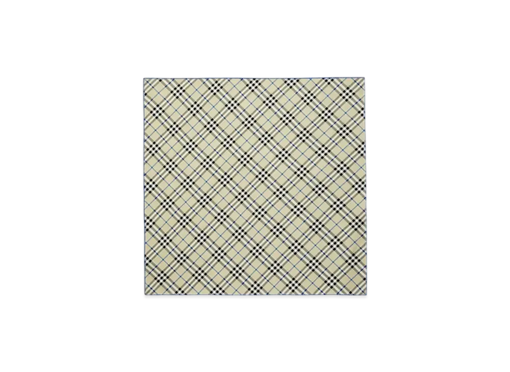 Burberry Check Silk Scarf "Lichen"