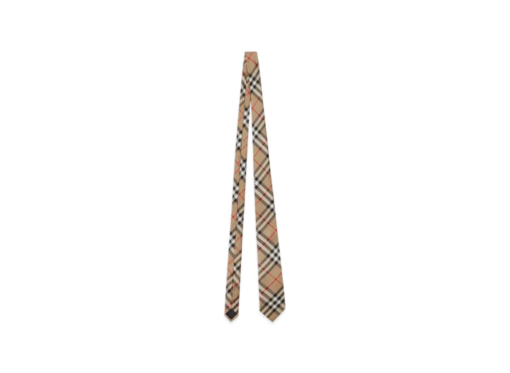 Burberry Check Silk Tie "Archive Beige"