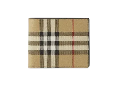 Burberry Check Slim Bifold Wallet "Archive Beige"