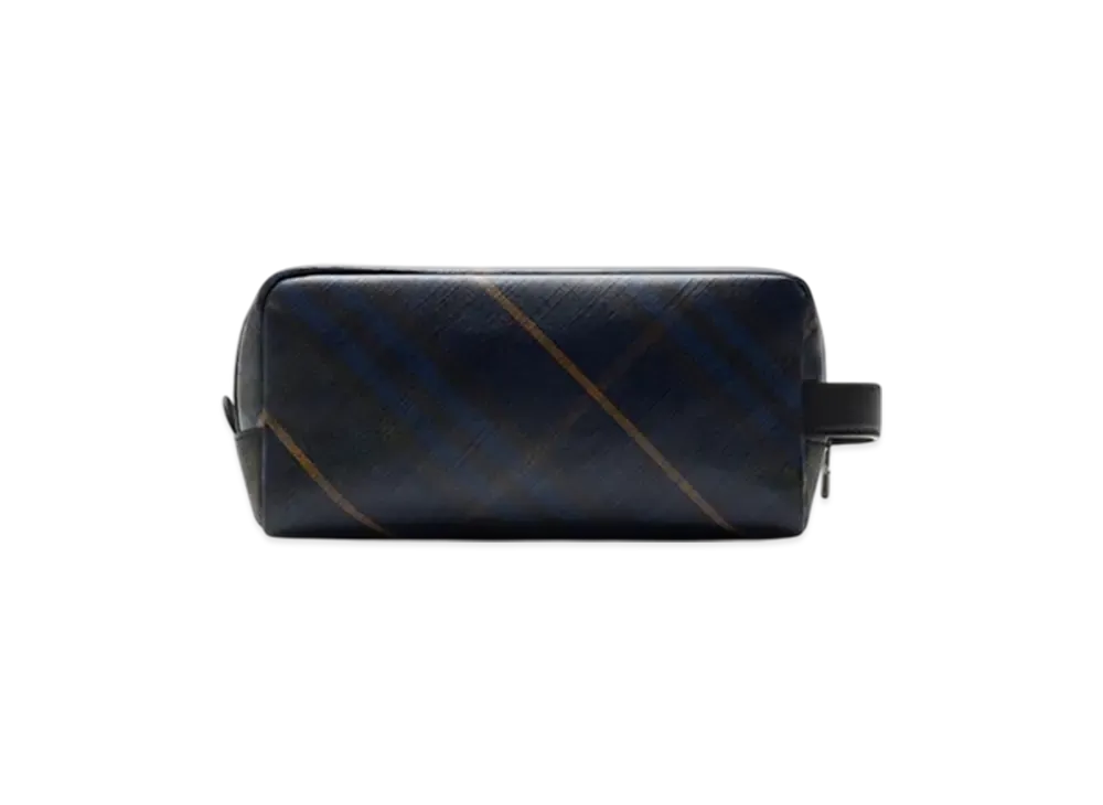 Burberry Check Travel Pouch "Midnight"