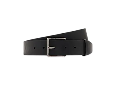 Burberry Check Leather Belt "Black"