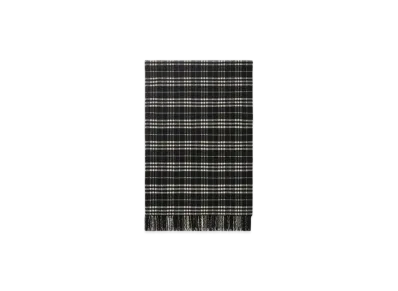 Burberry Check Wool Cashmere Blanket "Black/Calico"