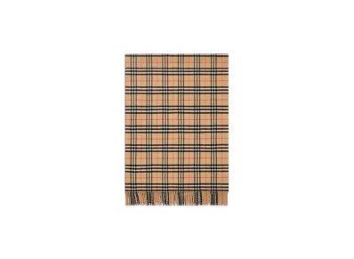 Burberry Check Wool Cashmere Blanket "Sand"