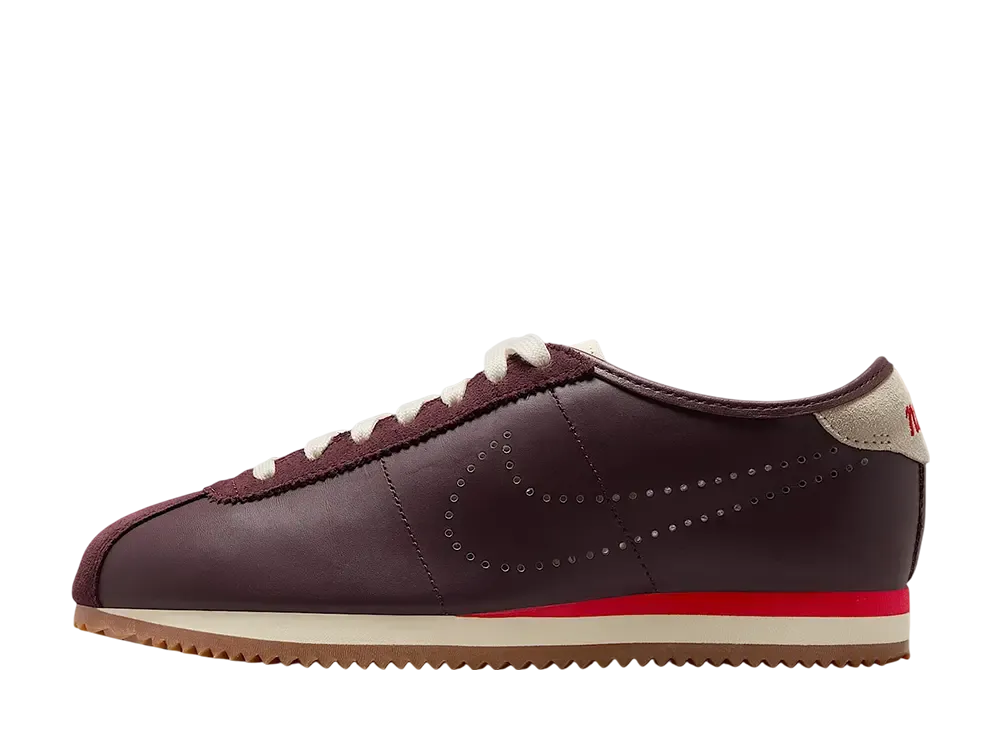 Nike Women's Cortez Leather "Burgundy Crush/Perforated Swoosh"