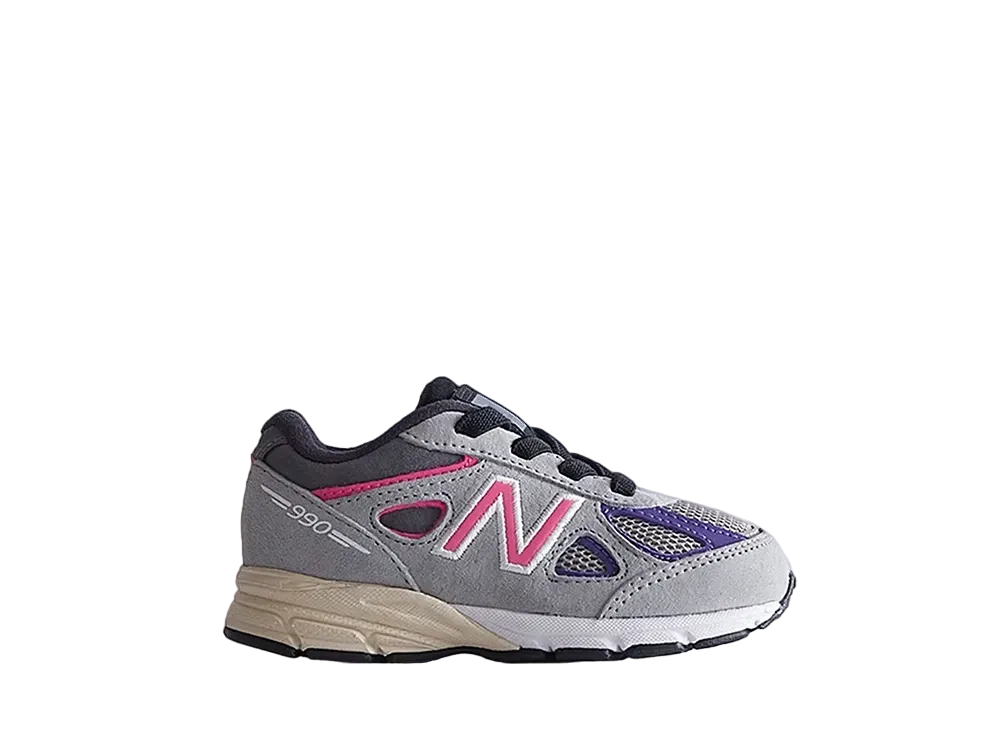 キス × ニューバランス TD 990V4 ユナイテッド アローズ & サンズ "スモークドパール"(キッズ)